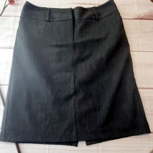 Apt 9 Black white pin dots Textured A Line Poly Rayon Spandex Skirt 12